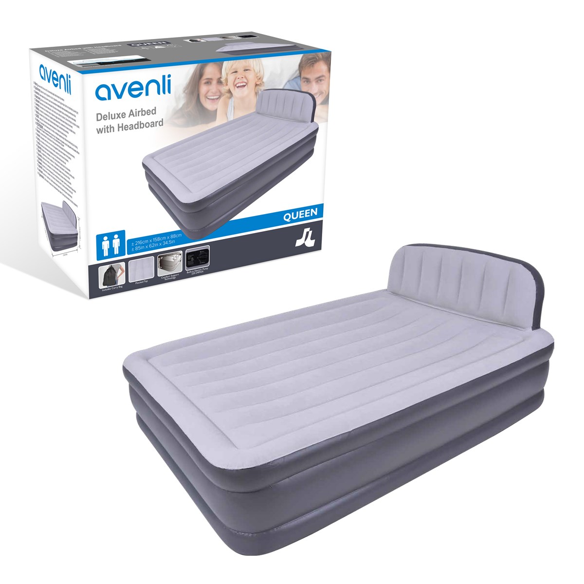 Deluxe Airbed with Headboard