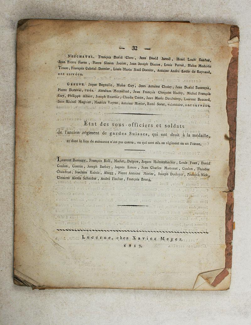 10 Août 1792 Fiche De Révision