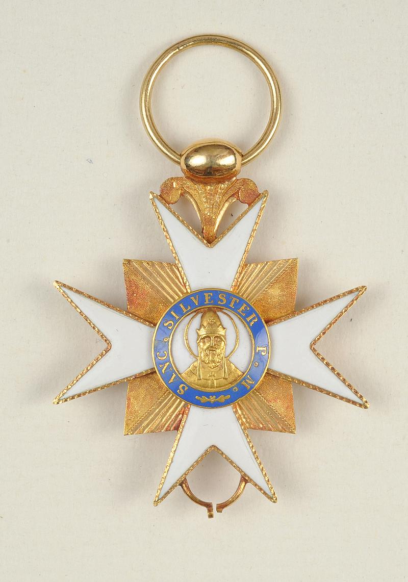Sceau De L'ordre D'or Elden Ring ORDRE DE SAINT SYLVESTRE ET DE L'ÉPERON D'OR, création en 1841, 1er type.