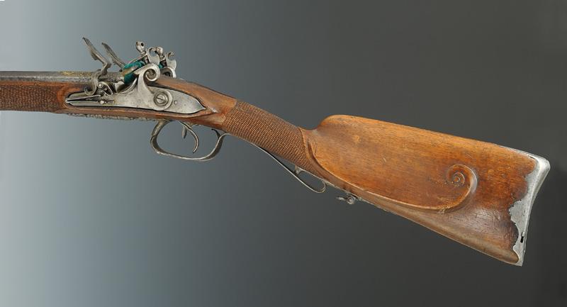 FUSIL DE CHASSE À SILEX DOUBLE CANON, Premier Empire.