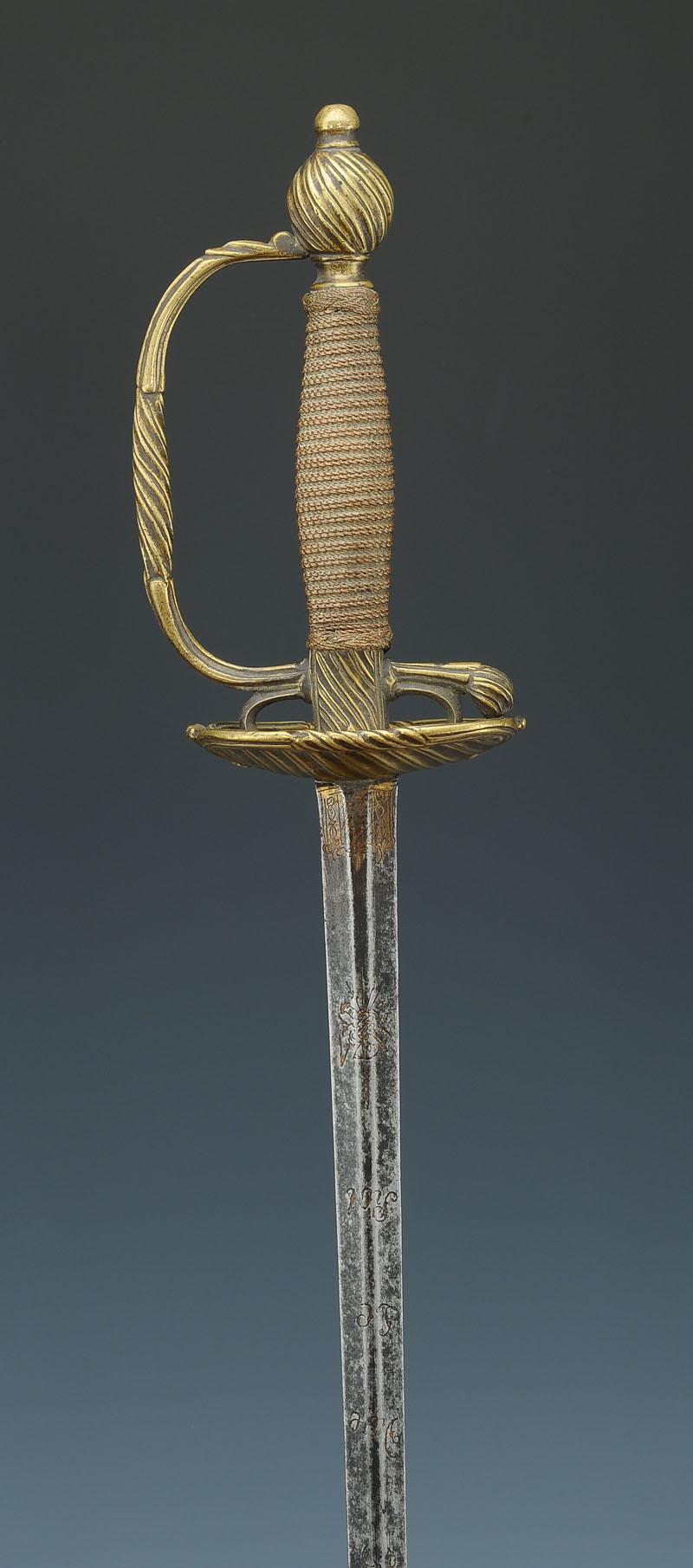 ÉPÉE À LA MOUSQUETAIRE, ANCIENNE MONARCHIE.