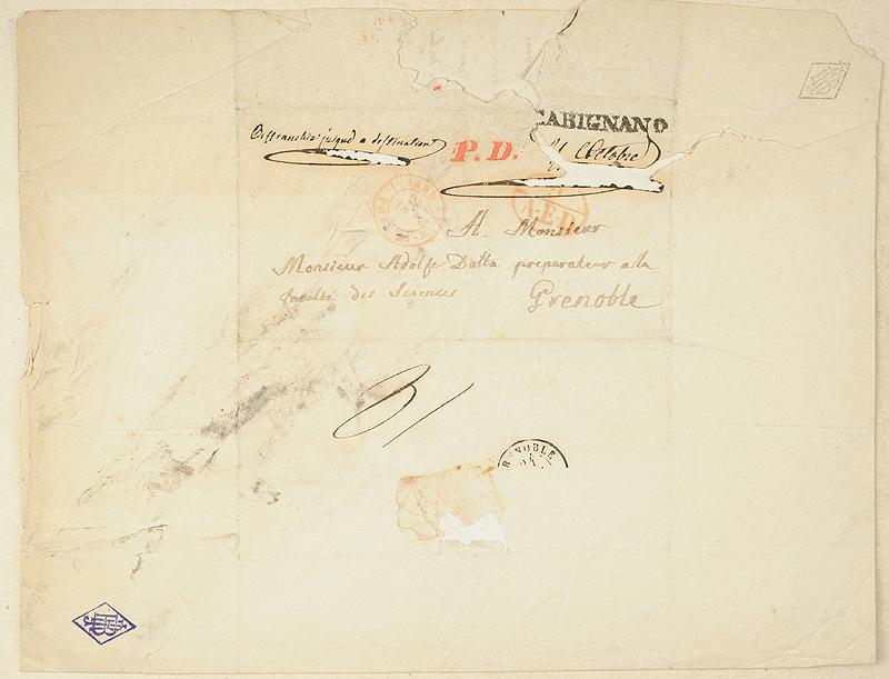 Lettre Manuscrite D Un Soldat Italien 1844