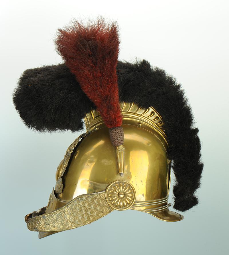 Casque De Sapeur Pompier De La Ville De Tavers Modele 1852 Second Empire