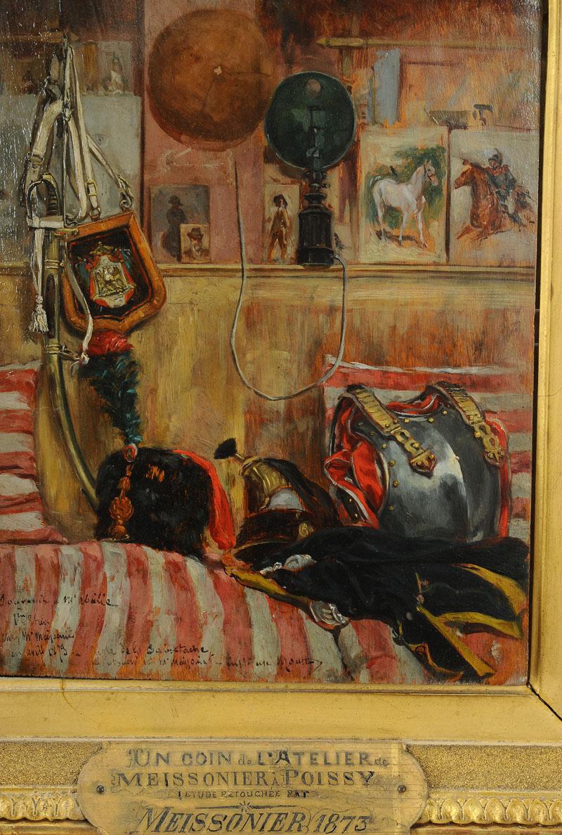 Alphonse MOUTTE (1840-1913) & Ernest MEISSONIER (1815 -1891) : "UN COIN