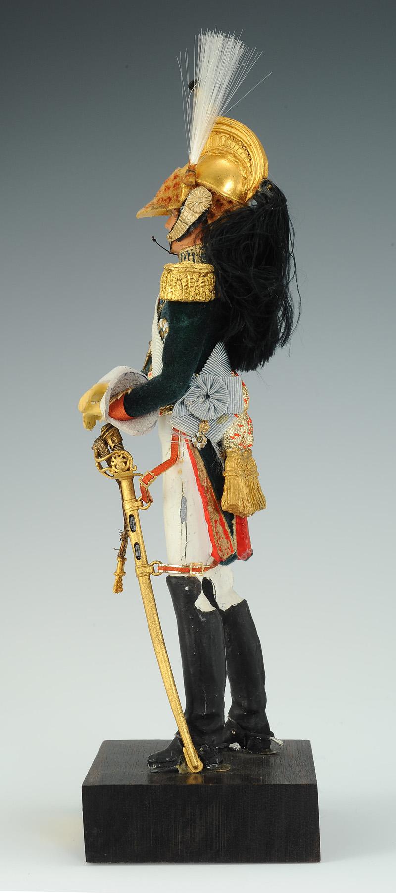 CBG MIGNOT PLOMB VINTAGE 1/32 1 TROMPETTE ET 1 OFFICIER 1ER EMPIRE