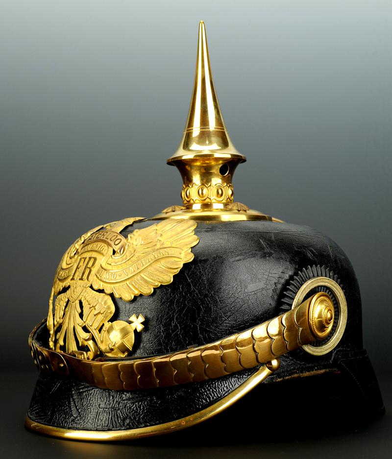 CASQUE À POINTE D'OFFICIER PRUSSIEN D'INFANTERIE, modèle 1895.