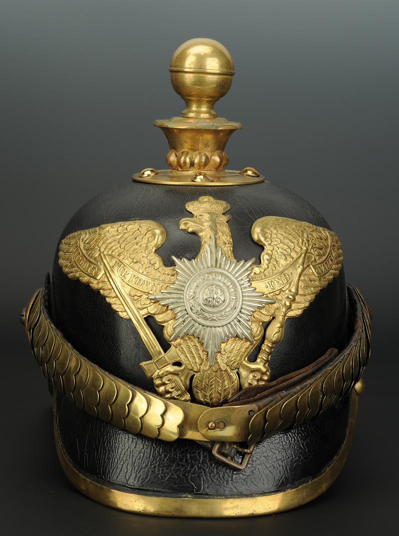 CASQUE À POINTE PRUSSIEN TROUPE DU 