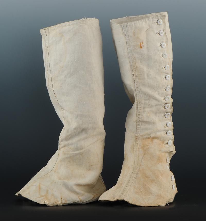 PAIRE DE GUÊTRESJAMBIÈRE EN TOILE DE ZOUAVES, modèle 1874.