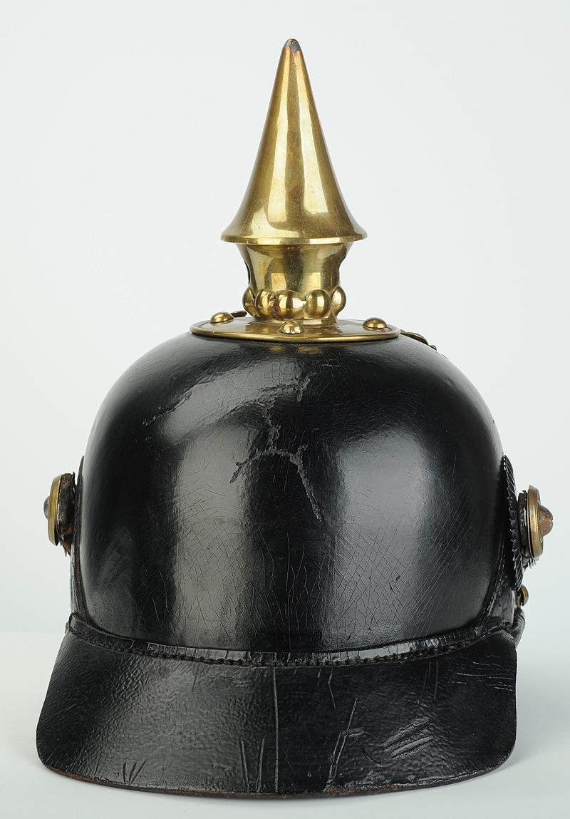 Casque à Pointe Prussien Modèle 15 - Plaque De Shako, Période 1914-1918