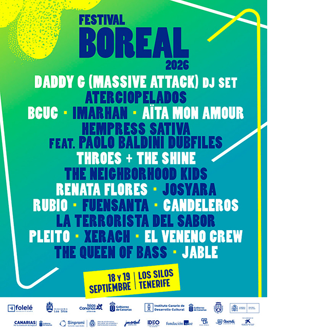 Cartel Festival Boreal Tenerife LOs Silos 2026