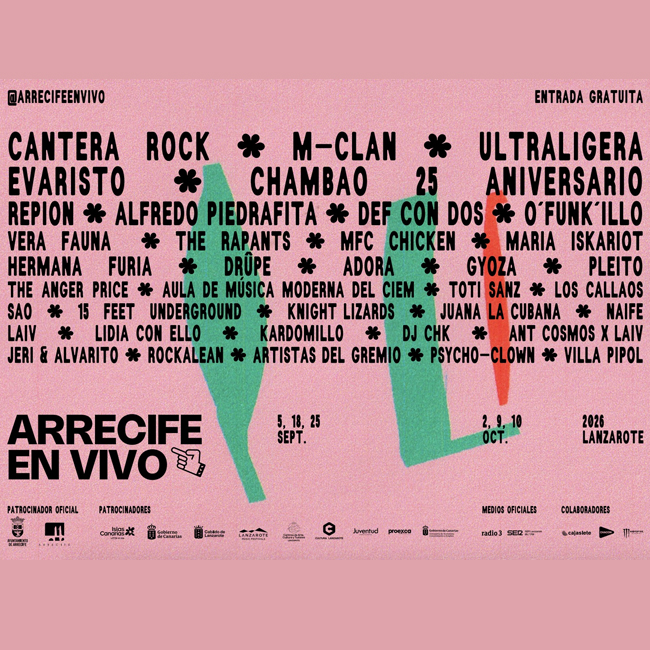 arrecife en vivo 2026 lanzarote cartel