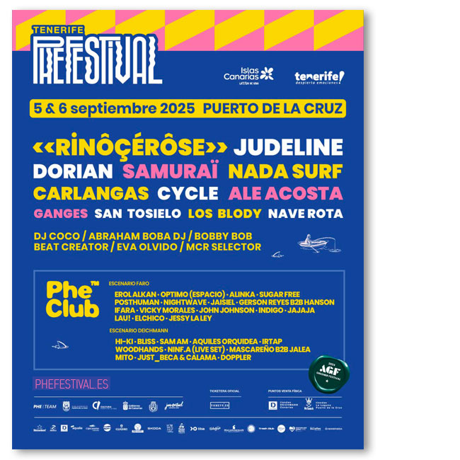 phe festival 2025 tenerife puerto de la cruz