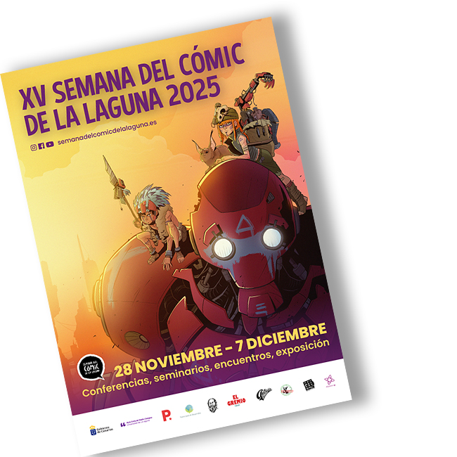 cartel xv semana del comic de la laguna tenerife 2025