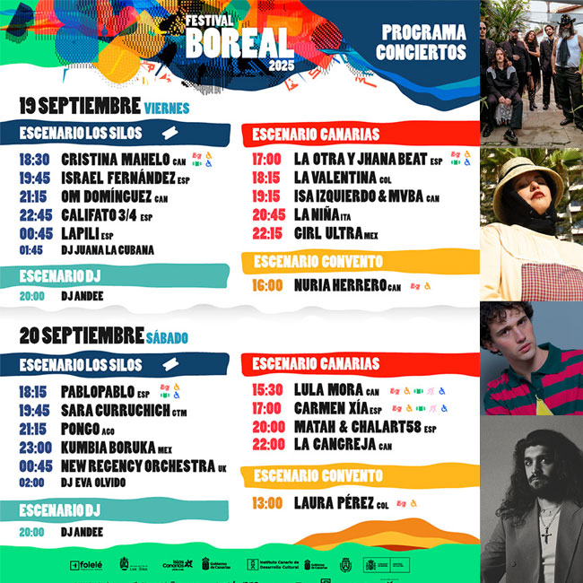 horarios Festival Boreal los silos 2025