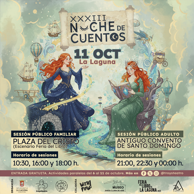 Noche de cuentos la laguna 2025 octubre tenerife
