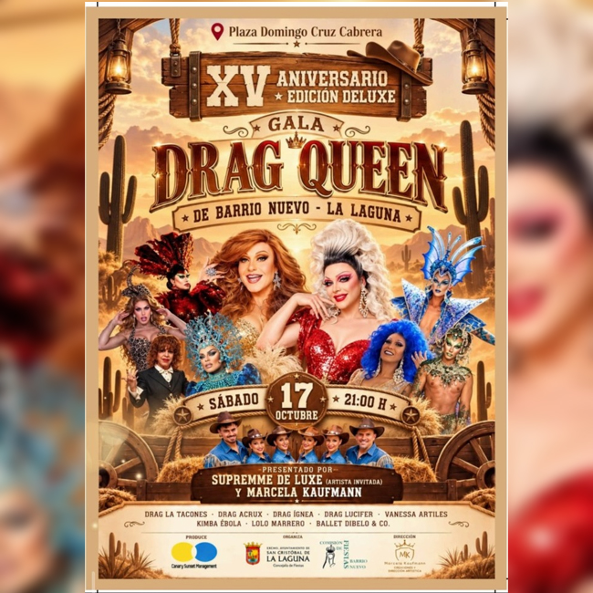 xv deluxe gala drag queen octubre 2026