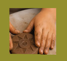 Taller de pintaderas canarias