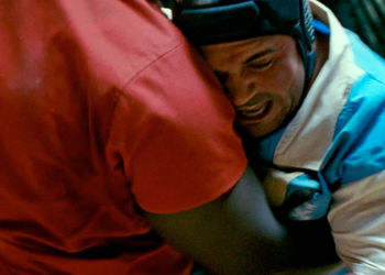 El preestreno de 'La Lucha' en Tenerife transforma en un cine el Terrero Insular Mencey Tegueste