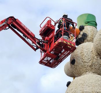 El 'Muñeco de nieve' recupera su nariz