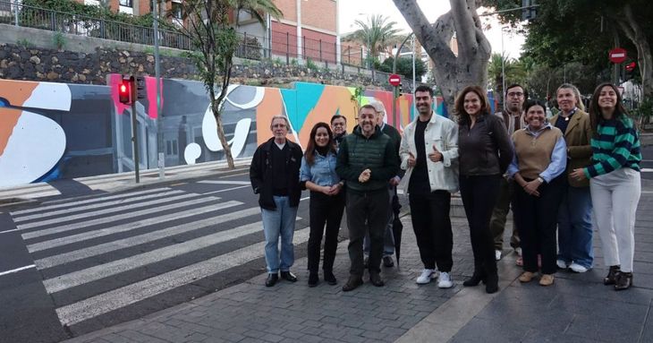 Santa Cruz inaugura el mural de Los Gladiolos tenerife enero 2026