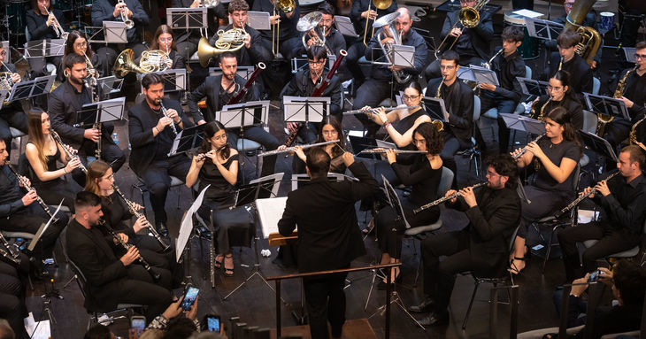Bandas de Guía de Isora, Garachico y Santiago del Teide en el Auditorio de Tenerife concierto mayo 2026