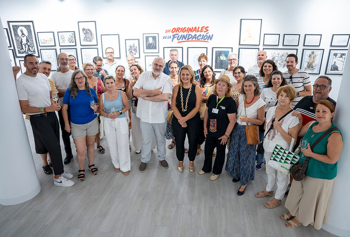 fotografía de la inauguración originales fundación Eric Iglesias