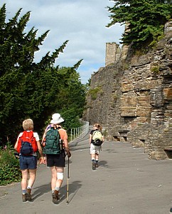 Under Richmond Castle walls