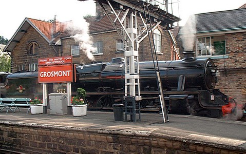Steam loco at Grosmont