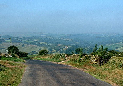 Looking back from Fair Head Lane