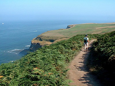Walking on the cliff tops