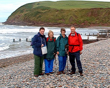 Bill, Kath, Viv and Phil at St. Bees