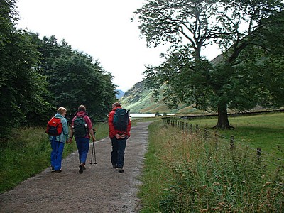 Walking up to Ennerdale Water
