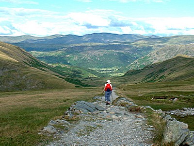 Descending from the Drum House