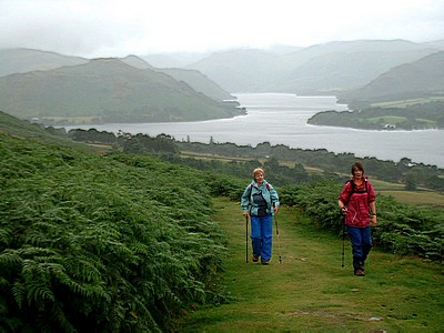 Climbing up to Moor Divock