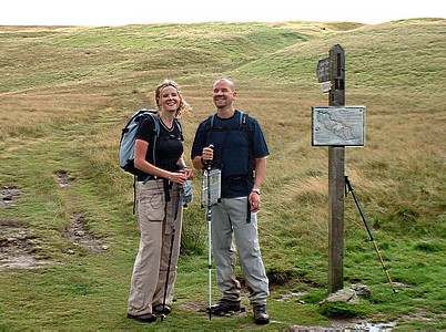 Tinny and Adryan at the bottom of Faraday Gill