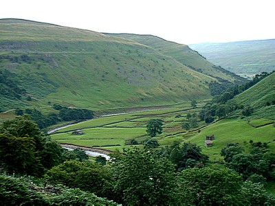 View down the Swale valley