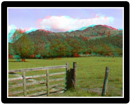 Sample anaglyph stereo view