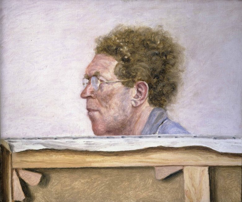 Arikha Avigdor Canvas With Self Portrait 1976 B77 0620