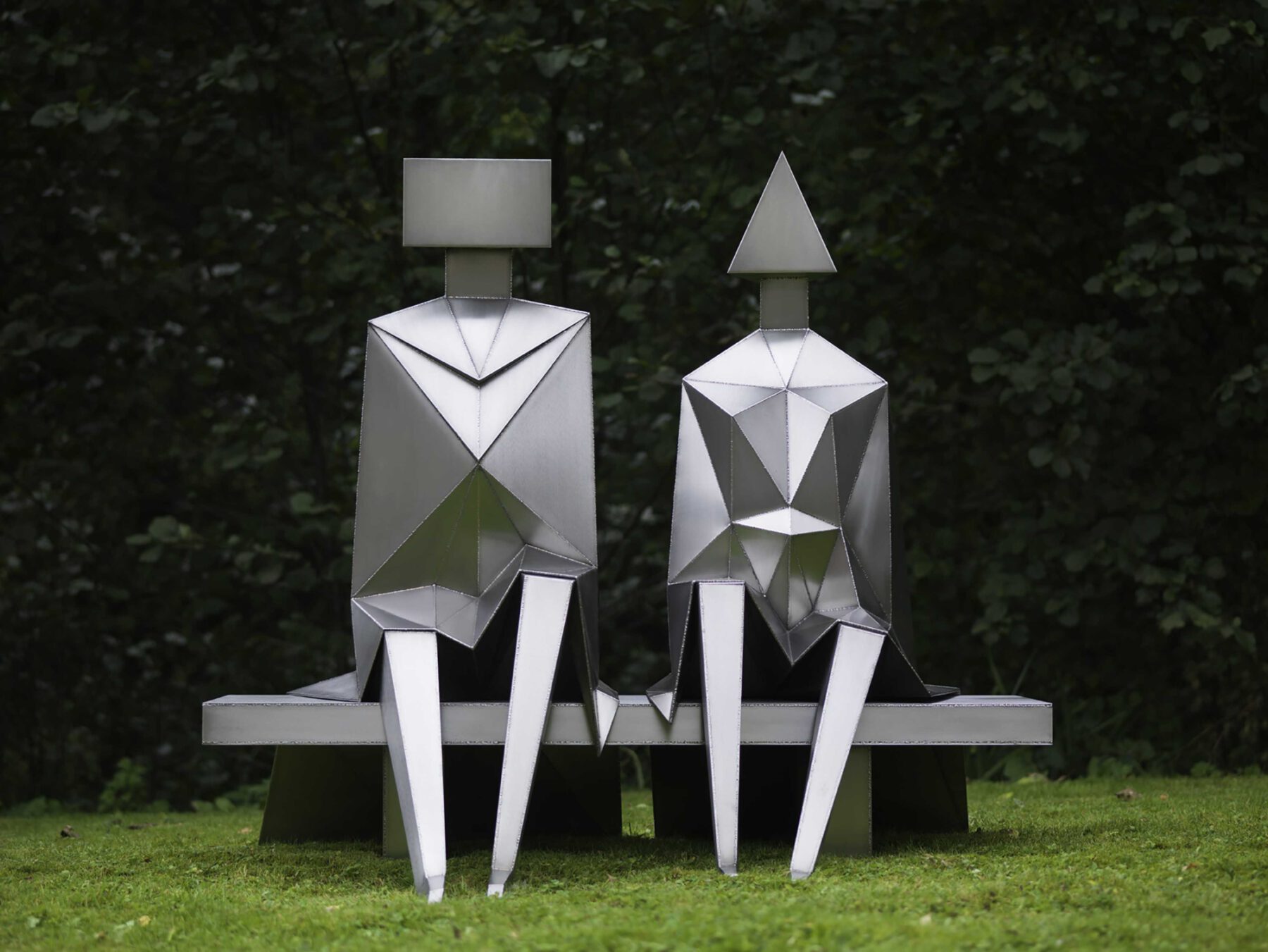 Sitting Couple on Bench