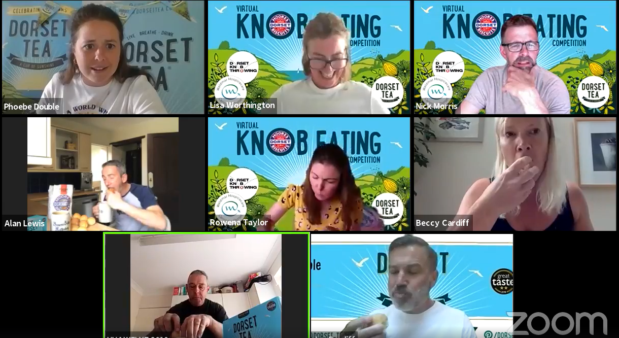 Dorset knob noshing tradition proves an online hit via Zoom