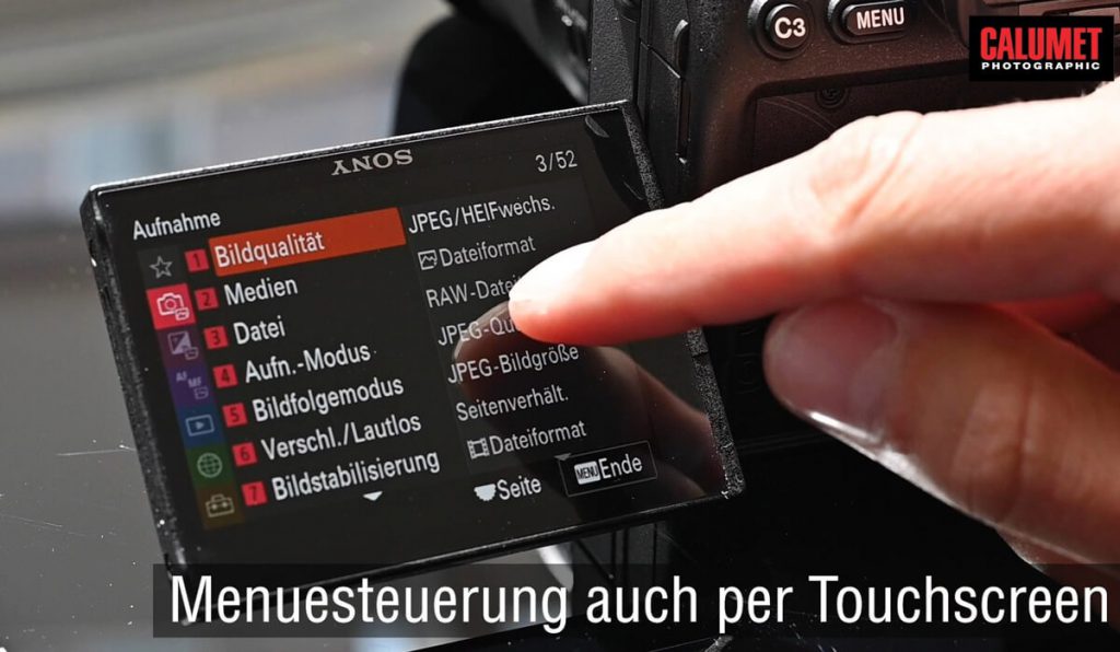 Sony Alpha 7S III - Das neue Menü