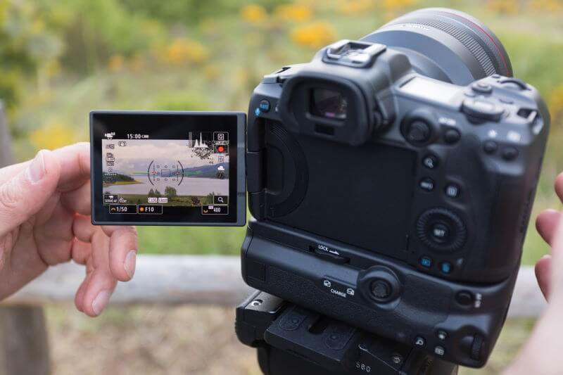 Display EOS R Kamera
