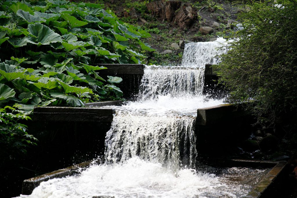 Wasserfall fotografiert ohne ND Filter