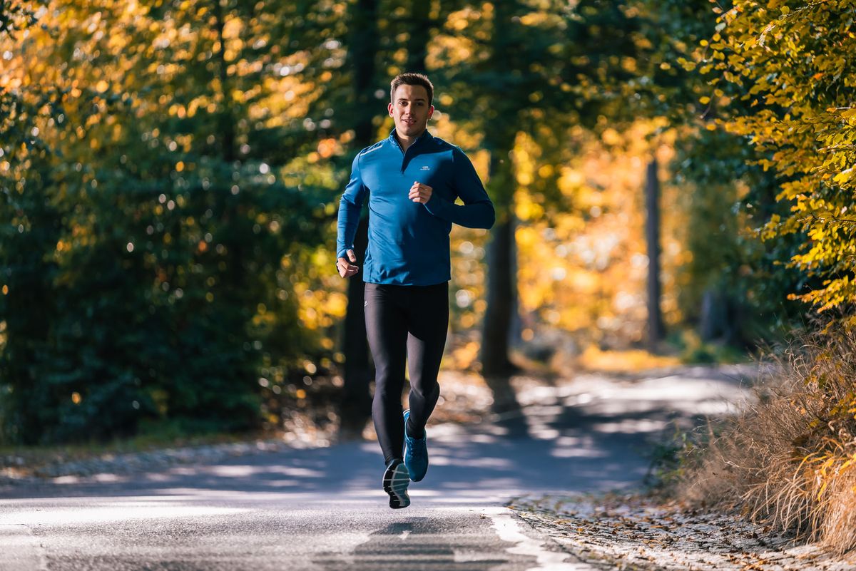 Bluza do biegania RUN WARM męska