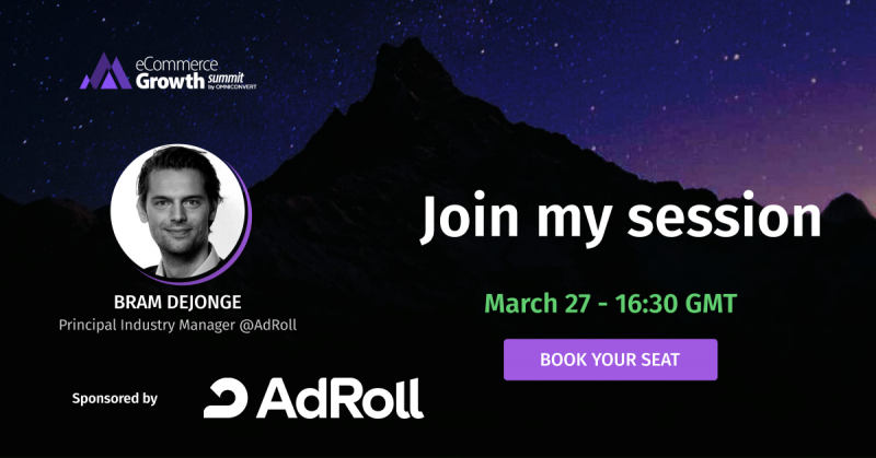 bram de jonge ecommerce growth summit adroll