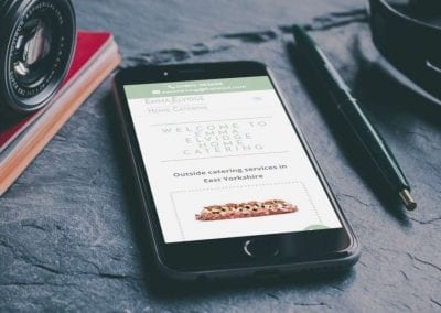 Catering Company website design