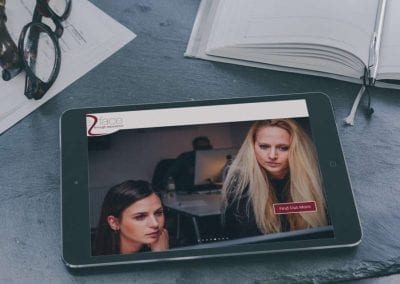 Training Company website design