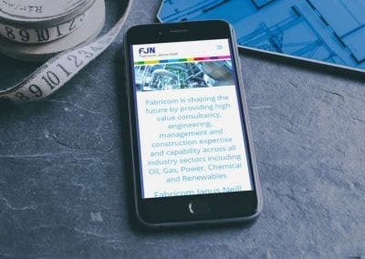 Engineering, procurement and construction company website design