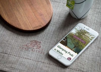 Glamping website design