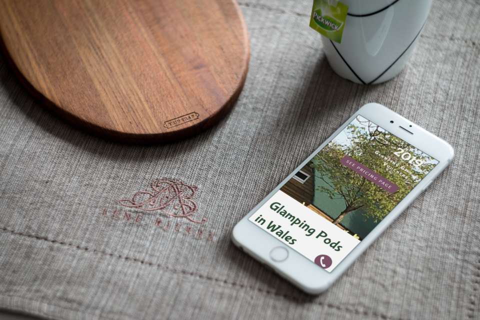 Glamping website design